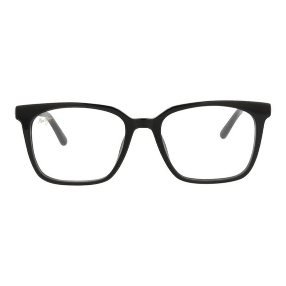 Maui Jim Womens Square/Rectangle Black Rose Gold Transparent Fashion Designer - Picture 1 of 4